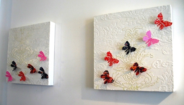 Композиция из бабочек на стене (52 фото)